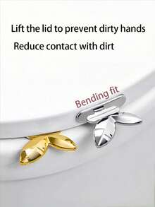 1/2pcs Plastic Non-Dirty Hand Toilet Opener, Practical Toilet Seat Lifter, Avoid Touching Toilet Lid, Household Drawer Handle, Toilet Accessories, Home Essential - Multicolor - View 10