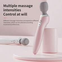 New Handheld Massager, Small Electric Massage Hammer, Kneading And Vibrating Massager, Rechargeable Multifunction Massager,Portable Handheld Electric Massager - 5-Speed USB Rechargeable Massage Gun, , Foot And Leg Massager - White - View 5