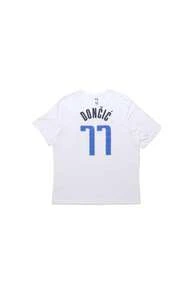 Nike Luka Doncic #77 Dallas Mavericks Short Sleeve T-Shirt White Tops Men - Nhiều màu - Xem 2