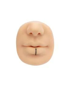 1pc Skin-Friendly Hypoallergenic Seamless Closed Titanium Steel Lip Ring Nose Ring Punk Snap Earring, Unisex Body Piercing Earring Nose Ring Lip Ring Universal Ring - Closed Lip Ring - View 15