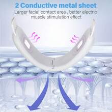 Electric V-Line Face Massager 6 Modes Facial Vibration Massager Face Lift Tools 400mAh - White - View 4