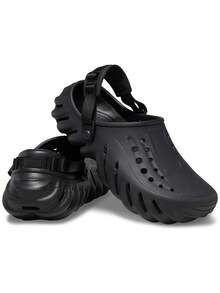 Crocs Unisex-Adult Echo Clog - Black - View 7
