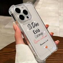 Shockproof TPU Protective Phone Case, Compatible With Apple Models, Suitable As Birthday And Christmas Gifts For Couples, Girlfriends, Daughters, And Teenage Girls - Clear - View 5