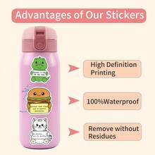 60 Pcs New Original Animal Emotional Quote Graffiti Stickers - Waterproof DIY Decals For Scooters, Luggage & Crafts - X902-60PCS - View 11