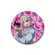 Cool Pink Needy Girl Pin de solapa Kangel Ame Chan insignia de dibujos animados hojalata broche redondo sombrero mochila accesorios regalos para fanáticos del juego T7EN - estilo-21 - Ver 12