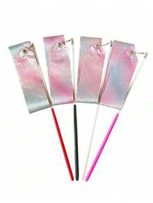 Sparkling Star Artistic Gymnastics Ribbon, Pink Blue Gradient Dance Streamer Ribbon, Shiny Glitter Star Long Dance Ribbon, Gradient Color Art Gymnastics Prop, Lightweight Smooth Dance Decoration Ribbon For Ballet Performance, Stage Show, Aerobic Gymnastics And Daily Practice, Ideal Back To School Gift, Dance Season Essential, Travel Performance Must-Have & Holiday Present, Fashion Aesthetic Art Accessory For Girls Students Dance Lovers Indoor Outdoor Use - Multicolor - View 11