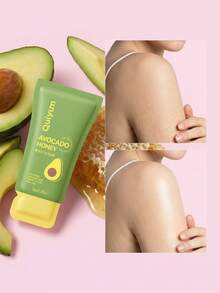 3 peças/5 peças/10 peças/20 peças/60 peças Esfoliante Corporal de Abacate e Mel Quiyum Hidratante, Creme Reparador de Umidade 8g, Esfoliante de Longa Duração, Esfoliante Limpante Saudável para Viagem, Camping, Trilha, Escalada, Uso Externo, Spa em Casa - Mel de Abacate - Visão 2