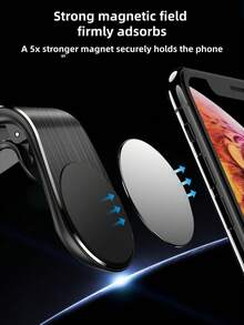 Soporte magnético para teléfono de coche, soporte para teléfono de coche con clip de rejilla de ventilación, soporte magnético fuerte para teléfono de coche apto para GPS y navegación, compatible con iPhone y teléfonos Android, regalo perfecto para familiares y amigos, accesorio de coche ideal - Multicolor - Ver 7