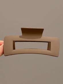 3pcs Women's Black, White, Brown 4.33in/11cm Square Plastic Large Hair Clips, Fashionable, Elegant, Versatile, Minimalist Style, Suitable For Daily, Party, Commute, Vacation - Hair Claws For Styling, Washing, Make-Up, Outfit Accessorizing Summer Hair Jaw Clip Hair Clamps Hair Clutch Hair Catcher Clip, School Stuff, College Fall Winter Claw Clip Hair Accessories For Women - Multicolor-1 - View 6