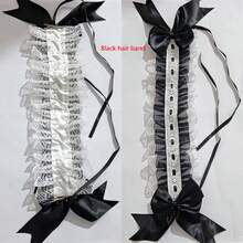 1件洛丽塔蕾丝发箍，百搭洛丽塔蕾丝头饰，甜美蕾丝发饰 - 洛麗塔蕾絲頭飾 - 查看 10