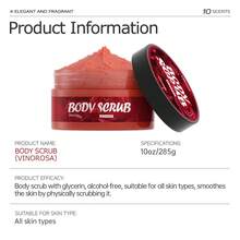 Hllozzi 285g Rose Scented Body Scrub: Smooths And Softens Skin, Gently Exfoliates, Moisturizes, And Leaves A Lasting Fragrance. A 2-In-1 Shower And Body Scrub With Long-Lasting Scent For Showering, Body Care, And Skincare. - Rose - View 11