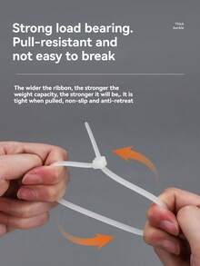 100pcs Garden Binding Ties, Zip Ties, Plastic Wrap, Plant Fixation, Portable Garden Cable Ties, Gardening And Lawn Care - A - View 7