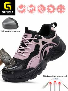 GUYISA Women Work & Utility Shoes - Pink - View 1