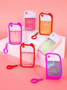 硅胶保护套钥匙扣，兼容免洗洗手液喷雾，带钥匙扣的保护套，适用于喷雾瓶和亮雾型洗手液，喷雾配件（不含喷雾瓶）/喷雾+硅胶钥匙扣 - 彩色 - 查看 11