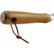 - Paleta de deshierbe de acero inoxidable plateado de 13 pulgadas con mango de madera largo, herramienta de dibujo adecuada para - Ver 6