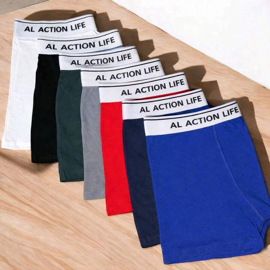 Set Of 10 Men's Premium Boxer Briefs – Soft, Breathable, And Durable Fabric - 彩色 - 查看 1