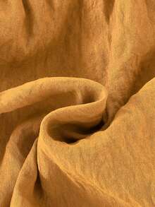 2pcs Baby Girl Outfit, Yellow White Silhouette Print Ruffle Trim Sleeveless Top And Yellow Shorts Set, Spring/Summer - Yellow - View 11