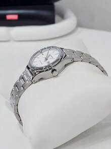 Casio Women's Wrist Watch, STANDARD Series Retro Small Round Minimalist Quartz Movement Stainless Steel Strap, Japanese/Korean Style Silver Dial - Silver - View 6