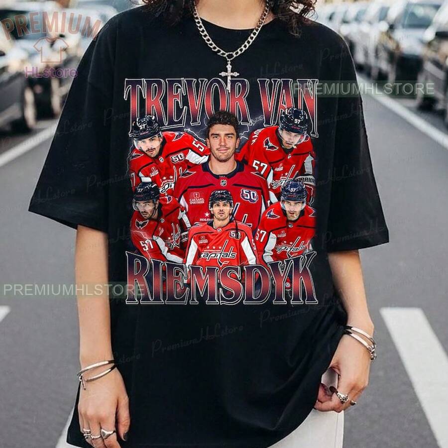 Trevor Van Riemsdyk Shirt, Trevor Van Riemsdyk Tee,  Trevor Van Riemsdyk Tee, Bootleg Rap Hockey Tee, Capitals Hockey Shirt - Black - View 1