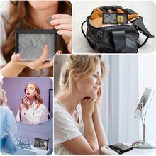 Mesh Pouches (4 Pack), Small Mesh Bags With Zipper Nylon Makeup Pouches Bag Cosmetic Pouch Travel Purse Organizer Insert Diaper Inside Bag Organizers Home Organizing Size See Through Cute Black,Makeup Pouch,Travel Essentials - 彩色 - 查看 6