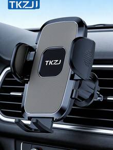 TKZJ Auto-Grip Air Vent Car Phone Holder | Universal Stable Car Phone Mount Suitable For All Smartphones - Black - View 3