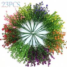 23 Pcs Artificial Flowers For Outdoors, Fake Plants For Indoor Decor, UV Resistant Faux Greenery For Home, Office, Wedding, Table Centerpieces, Patio, Porch, Farmhouse Decor - Mixed Colors - View 10