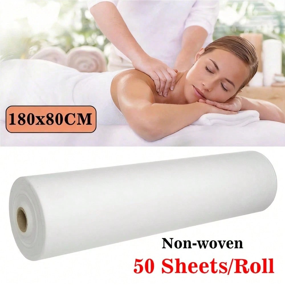 50Pcs/Roll 180x80cm Massage SPA Salon Table Cover Disposable Beauty Bed Sheets Non-Woven