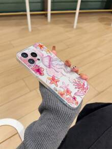 1pc Transparent Thick Anti-Drop UV Painted TPU Phone Case With Minimalist Cute Sea Turtle & Ocean Elements Design, Suitable For IPhone17/Air/17Pro/17Promax, IPhone16/16Plus/16Pro/16Promax, IPhone15/15Plus/15Pro/15Promax, Galaxy S25 Ultra, S24 Ultra, S22, S21 Ultra, S21 FE 5G, S23, S23+, S23 Ultra, S24, S21 Ultra/Pixel8/Pixel9/Pixel10PROXL Series, Provides Lens Protection And Can Be Used As A Protective Cover, Ideal Gift For New Year, Christmas, Halloween Or Valentine's Day - Multicolor - View 3