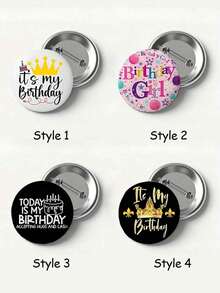 2026 New Fashion Cartoon Animal Shaped Brooch/Round Pin, Unisex Design, Interesting Gift For Friends, Colleagues, Students - Multicolor - View 3