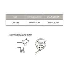 Correa de acero inoxidable para perros grandes, a prueba de explosiones, multidireccional - Plateado - Ver 2
