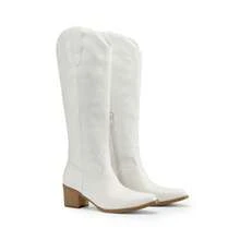 Women Knee-High Boots - White - View 11