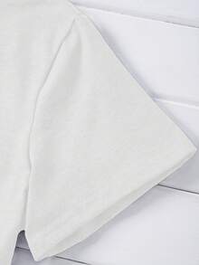 Silent Freya Skye T-Shirt| Casual Crew Neck, Slight Stretch Fabric, Alphabets Pattern, Regular Sleeve, All Seasons - White - View 3