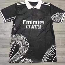 Madrid Special Edition Short Sleeve Soccer Jersey Black Dragon - màu đen - Xem 1