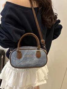 Simple, Fashionable And Exquisite Hand-Held Crossbody Bag. 2026 New Model. Fashionable And Retro Style. Women's Bag. - Blue - View 6