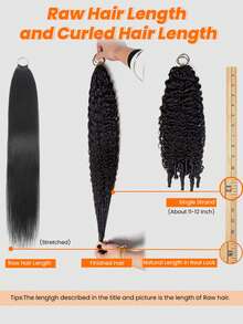 3 Packs/150g 3rd Generation Feather Crochet Hair Extensions, 100% Burmese Human Hair Curly With Feather Ends, Bohemian Crochet Braiding Hair, Burmese Spiral Curly Seamless Invisible Suitable For Thin Hair Women - Natural Black - View 10
