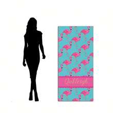 Custom Name Flamingo Beach Towel - Quick Dry, Super Absorbent & Soft - Perfect For Beach Parties, Poolside, Yoga & Swimming,Custom Birthday Summer Gift For Girls - Multicolor - View 5