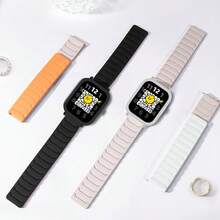 1PC Soft Silicone Magnetic Watch Band With TPU Full Coverage Protective Case Compatible With Watch 5 Active - Watch 5 Active - View 4