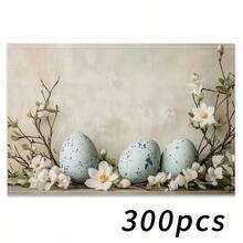 4pcs Easter Themed Placemats, Featuring Minimalist Easter Egg Patterns And Floral Designs, Suitable For Party Dining, Holiday Decor And Easter Decoration. Size: 30x45cm, Applicable For Seasonal Home Decor, Holiday Table Decor, Farmhouse Style, Washable Placemats Holiday Table Decor And Home Entertainment. An Ideal Gift. - Multicolor - View 18