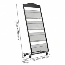 Expandable Files - Bodenständer Mit Rollen-sockel, 4 Fächer - View 10