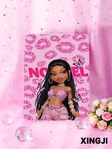 1pc Cute & Sexy Thick Lip Doll Pattern Tablet Protective Case, Compatible With 10.2 Inch 10th/ (A16) 11 Inch 11th 2025, Pro 11 2021/2020, Galaxy Tab A8 10.5 Inch 2022, Matepad 10.4/Tab, , With Pencil Slot, Anti-Drop, Tablet Stand, Support Auto Sleep/Wake - Multicolor - View 1