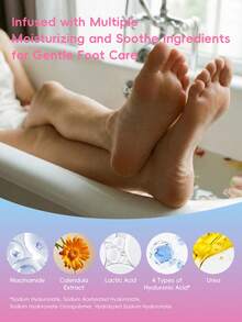 LAIKOU 1pc Anti-Wrinkle & Exfoliating Peach & Aloe Vera Foot Mask, 40g Anti-Aging, Absorption, Fine Line Reduction, Whitening & Firming, Suitable For All Skin Types, Self-Care - Peach - View 6