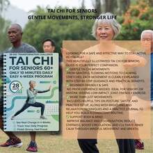 Tai Chi Practice Manual For Seniors And Beginners - Spiral Bound, Includes Progressive Daily Exercises, Gentle Movement Routines Suitable For Fitness, Training, And Practice, Step-By-Step Tai Chi Guide - Multicolor - View 3