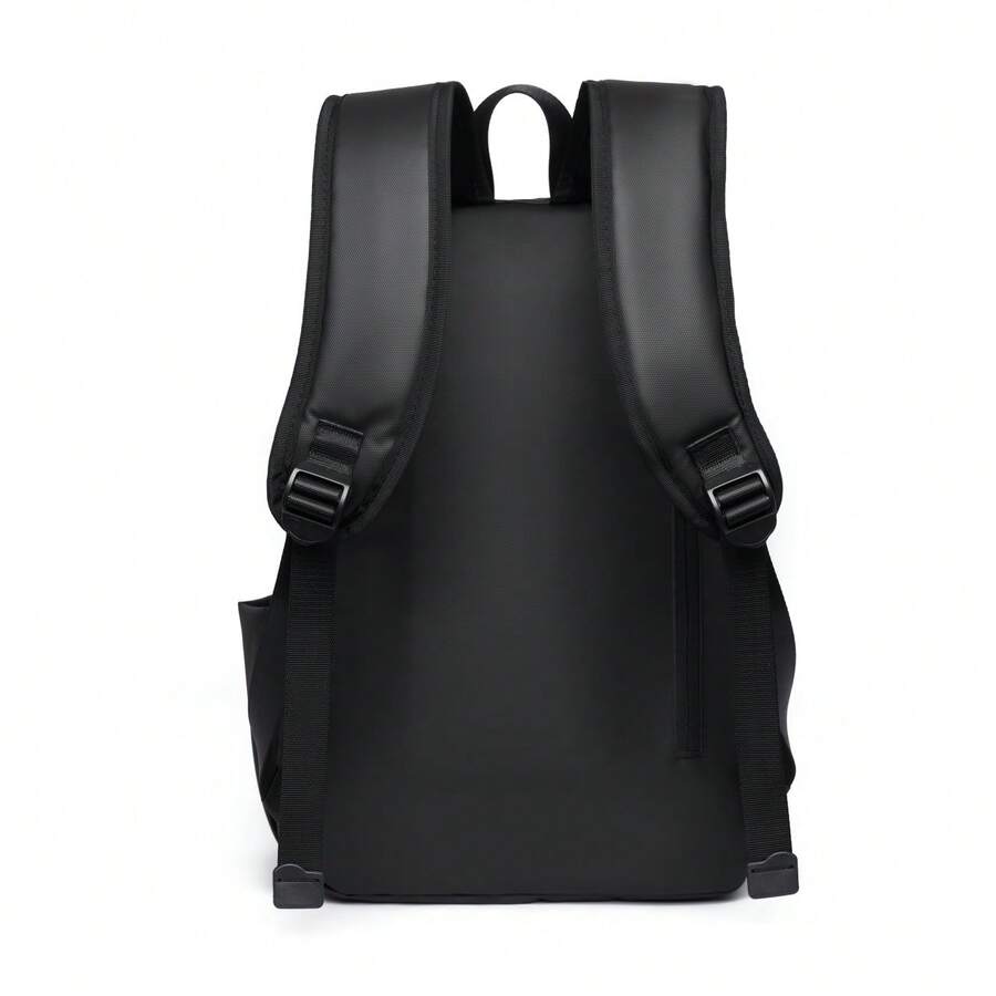 Mochila negra de moda para hombres - Mochila minimalista para la ciudad con diseño de múltiples bolsillos, perfecta para ir al trabajo y viajar - Multicolor - Ver 1