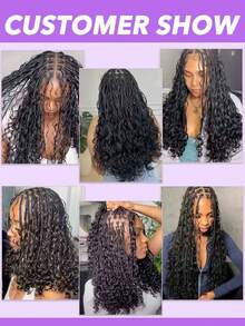 Cabello brasileño virgen de grado 10A, rizado y ondulado, de 12 a 20 pulgadas, adecuado para trenzas bohemias y trenzas onduladas húmedas - Natural Black - Ver 6