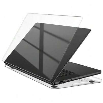 Funda protectora de cáscara dura transparente compatible con MacBook Air 13.3 pulgadas A2337 A2179 A1932 (2018-2021 M1), Air 13.6 pulgadas A2681 A3113 A3240, Air 15 pulgadas A2941 A3114 A3241 (2022-2025 M2 M3 M4) y Pro 13.3 pulgadas/14 pulgadas/16 pulgadas - Funda protectora de plástico, ultra delgada, con pies antideslizantes, carcasa de plástico ligera, funda protectora para portátil, funda protectora para Air, portátil