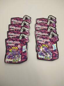 50/100/200pcs 3.5g Mylar Bags |     Exotic, Gift, Storage, Ziplock, Party Packs, Zipper, Resealable Bags |     Suitable For Christmas, Halloween, Event Party |     Style 75, Made Of Polypropylene - 200件 - 查看 6