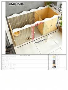 DIY Assemble Pet Activity Fence With Gate, Puppy Playpen With Potty Area, Suitable For Small Dogs, Hamsters, Guinea Pigs And Rabbits - Assembled Version - View 12