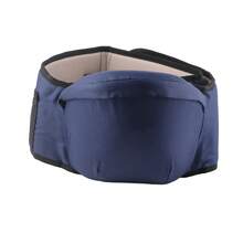 1 unidad de mochila portabebés ajustable para bebés y niños pequeños con cinturón para la cintura y asiento para la cadera (n.º 3, azul oscuro) - Azul profundo - Ver 6