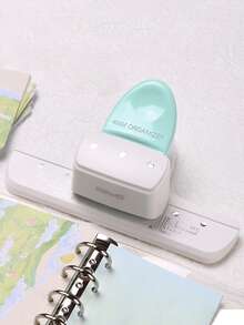 1pc Multi-Color Loose Leaf Hole Punch, With 4mm Small Hole Diameter Multi-Hole Punching Design, With Ruler, Portable Hole Puncher - Multicolor - View 13