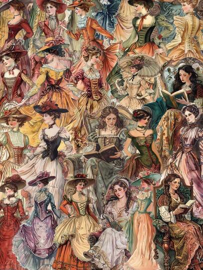 SCXXBSW 50pcs Retro Character Stickers Holiday Gifts Party & Home Decor Class Reward Birthday Gift Decoration Scrapbook Laptop Luggage Guitar Water Cup Phone Case DIY Decal